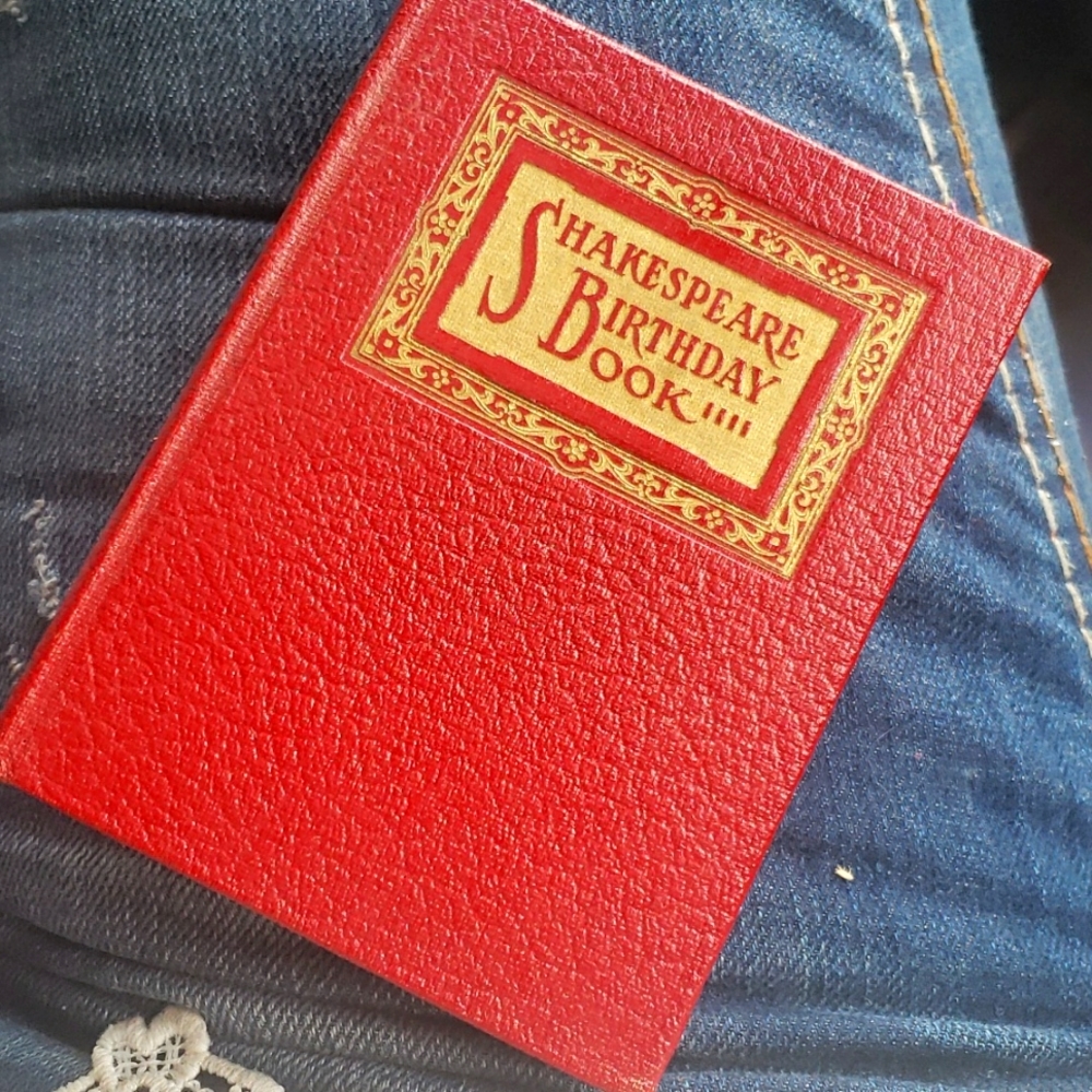 Vintage shakespeare birthday book